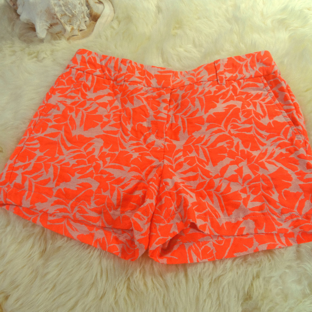 Ann Taylor LOFT Neon floral shorts